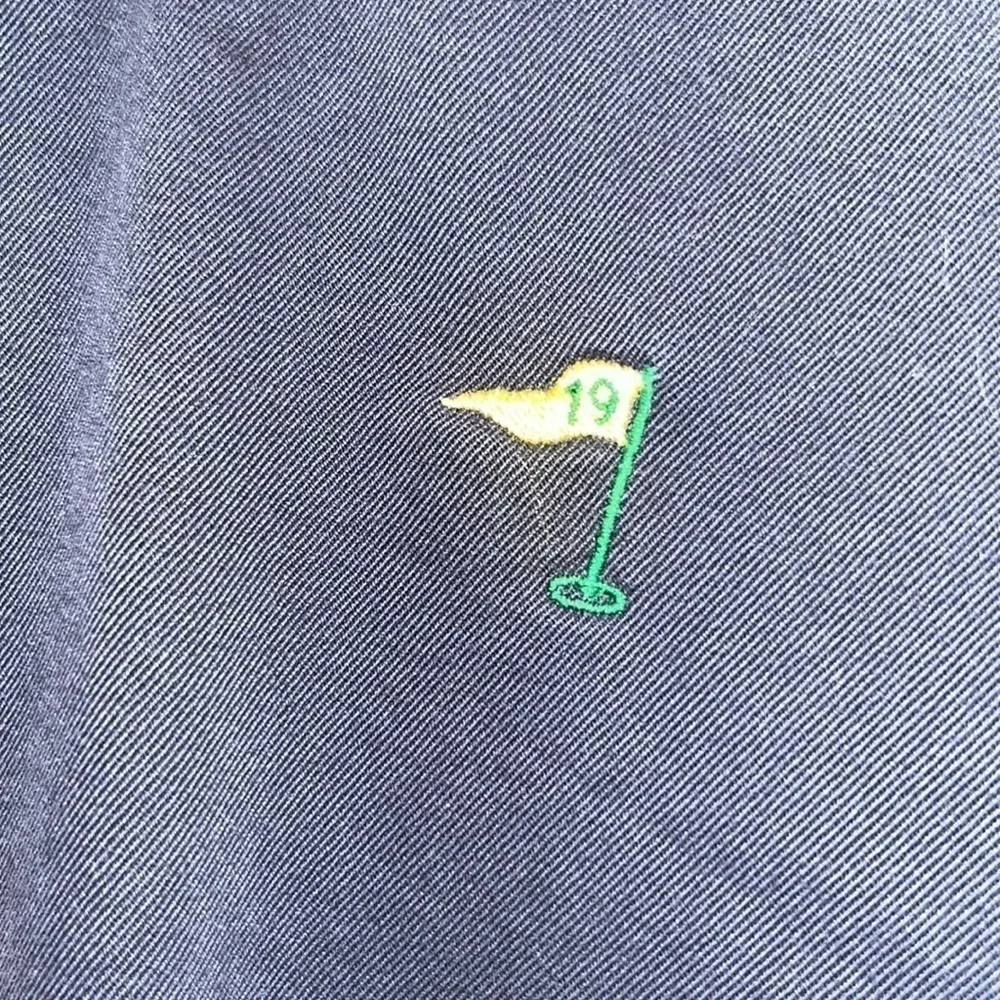 Vintage men’s j crew navy chinos embroidered golf pants preppy 36x30 critter